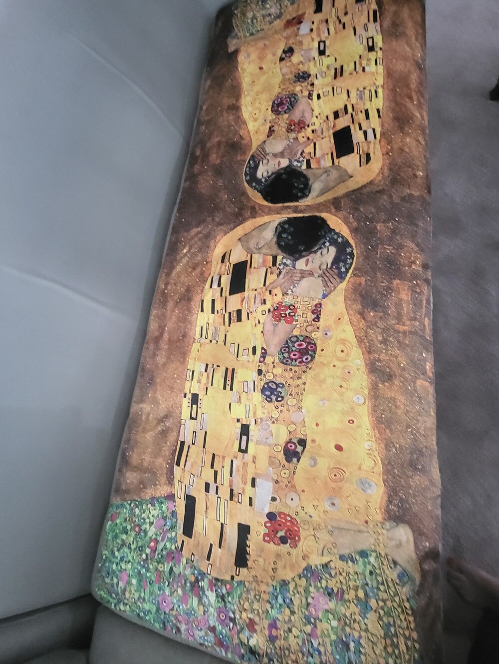 100% Silk Double Sided Klimt "The Kiss and Adele Bloch
